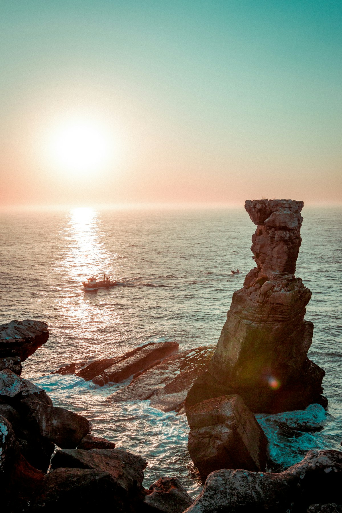 Peniche coastal cliffs at sunset — Silver Coast Portugal family relocation