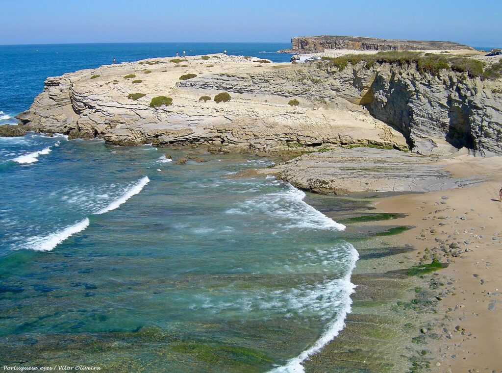 Praia do Abalo on the Peniche peninsula, Portugal